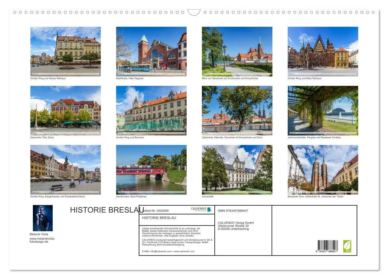 Bild: 9783457888407 | HISTORIE BRESLAU (Wandkalender 2026 DIN A2 quer), CALVENDO...