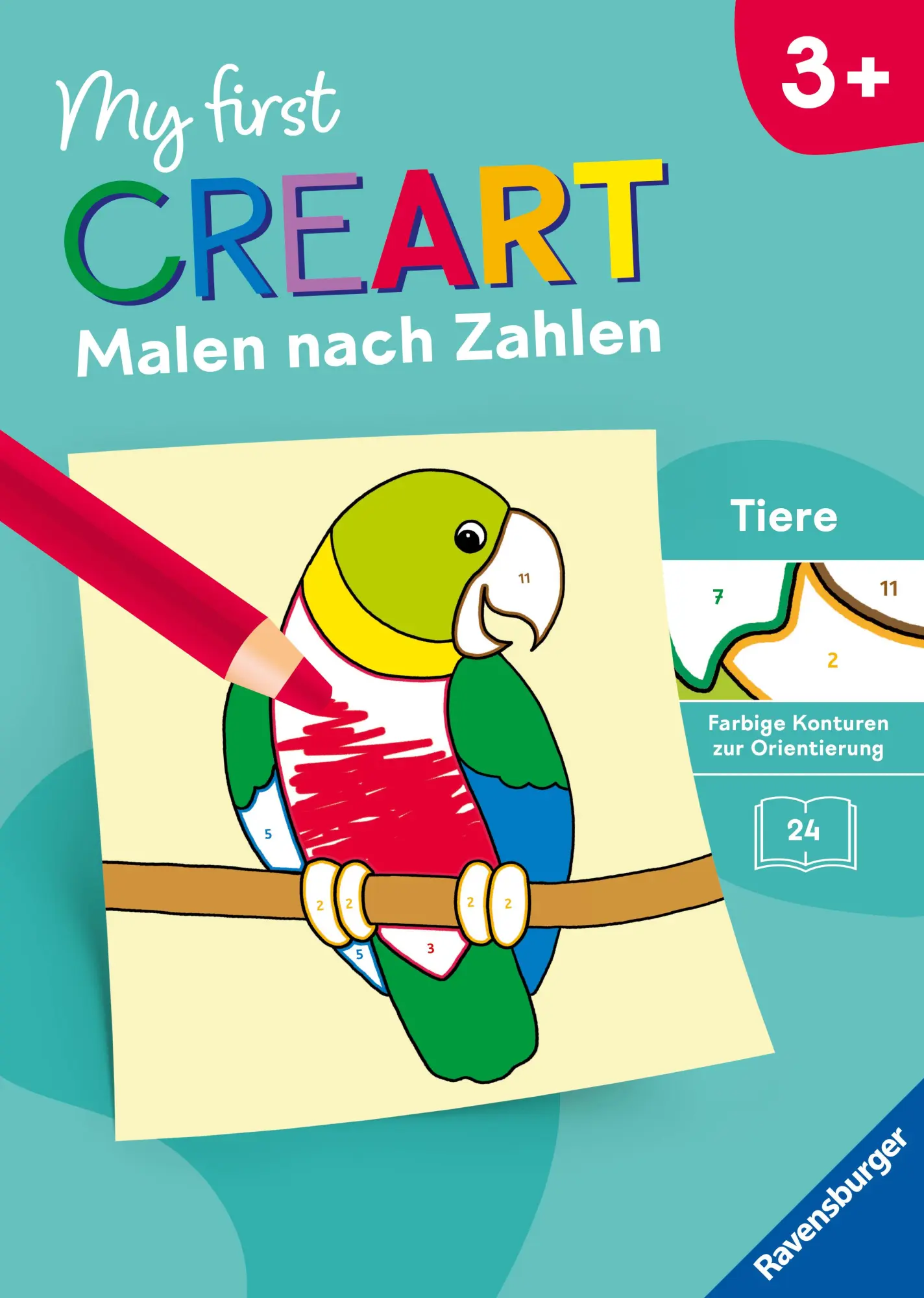 Cover: 9783473488407 | My first CreArt Malen nach Zahlen ab 3 - Tiere | Katrin Merle | Buch
