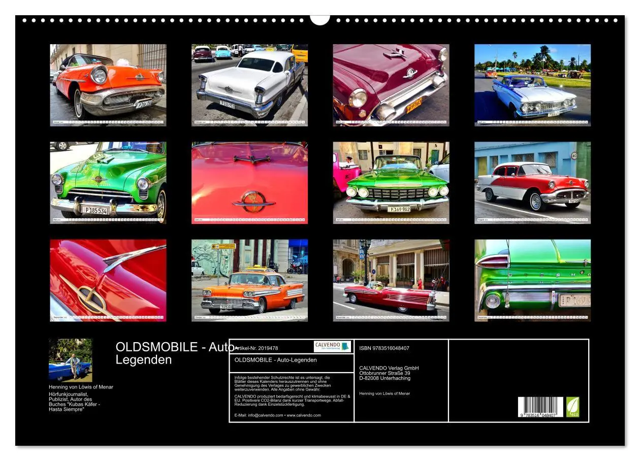 Bild: 9783516048407 | OLDSMOBILE - Auto-Legenden (Wandkalender 2026 DIN A2 quer),...