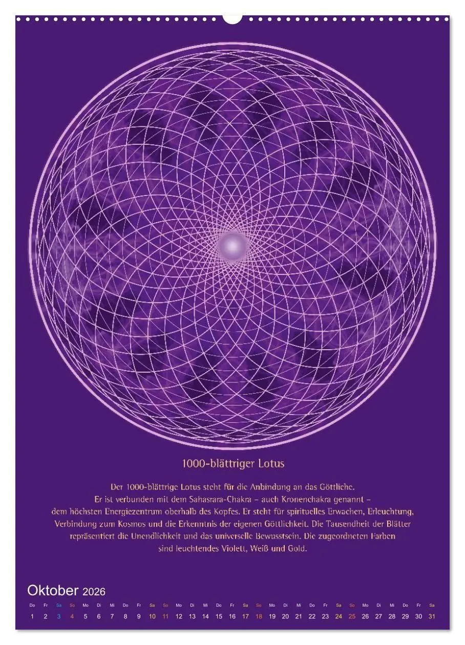 Bild: 9783516738407 | Heilige Geometrie und Bilder der Neuen Zeit (Wandkalender 2026 DIN...