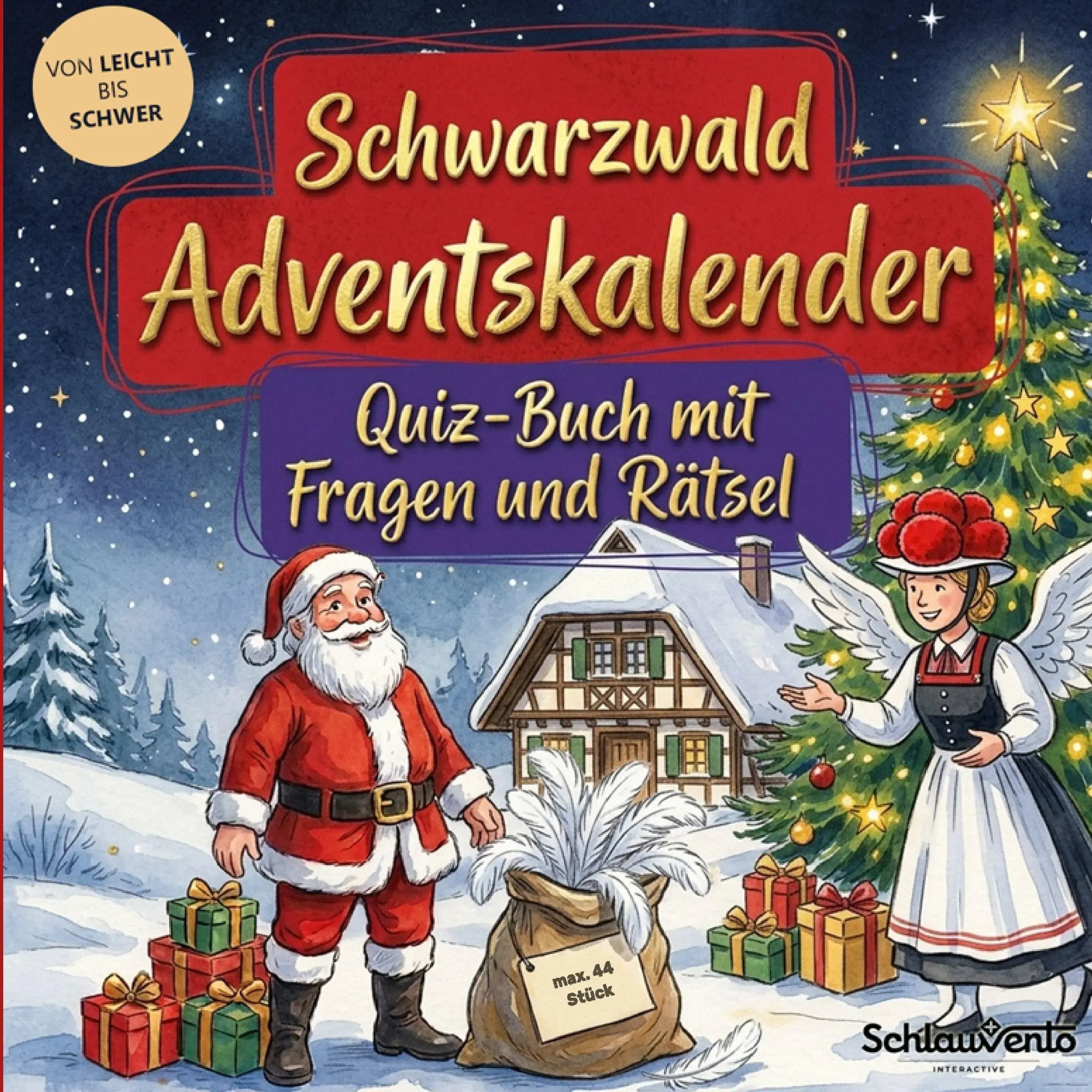Cover: 9783693198407 | Schwarzwald-Adventskalender: Quiz-Buch mit Fragen und Rätsel | Buch