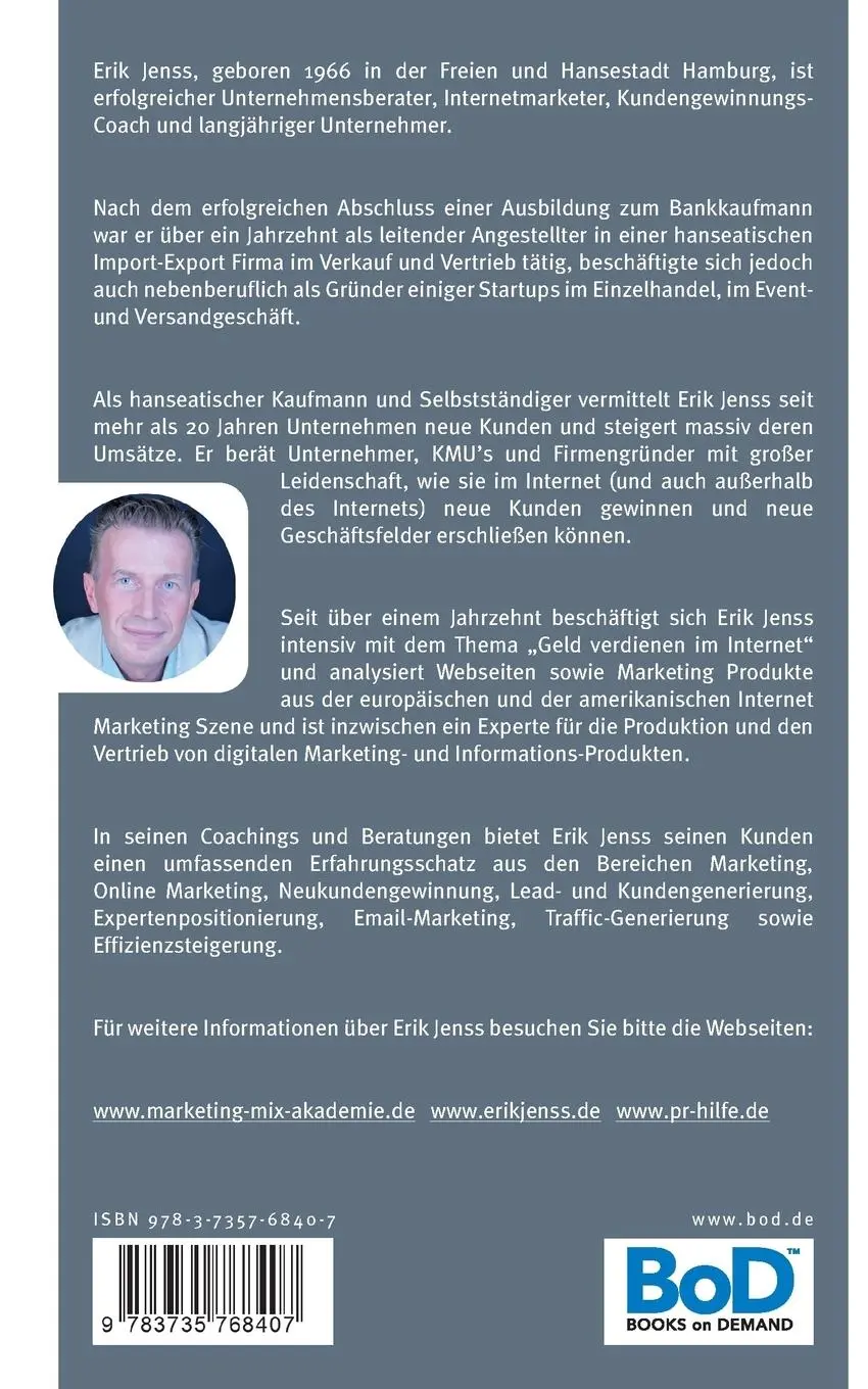 Rückseite: 9783735768407 | Die ersten drei Schritte auf dem Weg zum erfolgreichen Online-Business