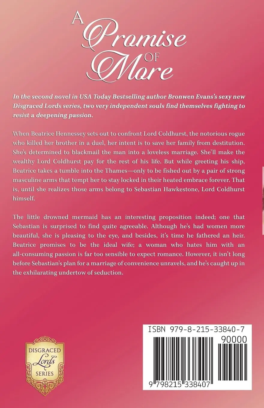 Rückseite: 9798215338407 | A Promise Of More | Bronwen Evans | Taschenbuch | Englisch | 2023