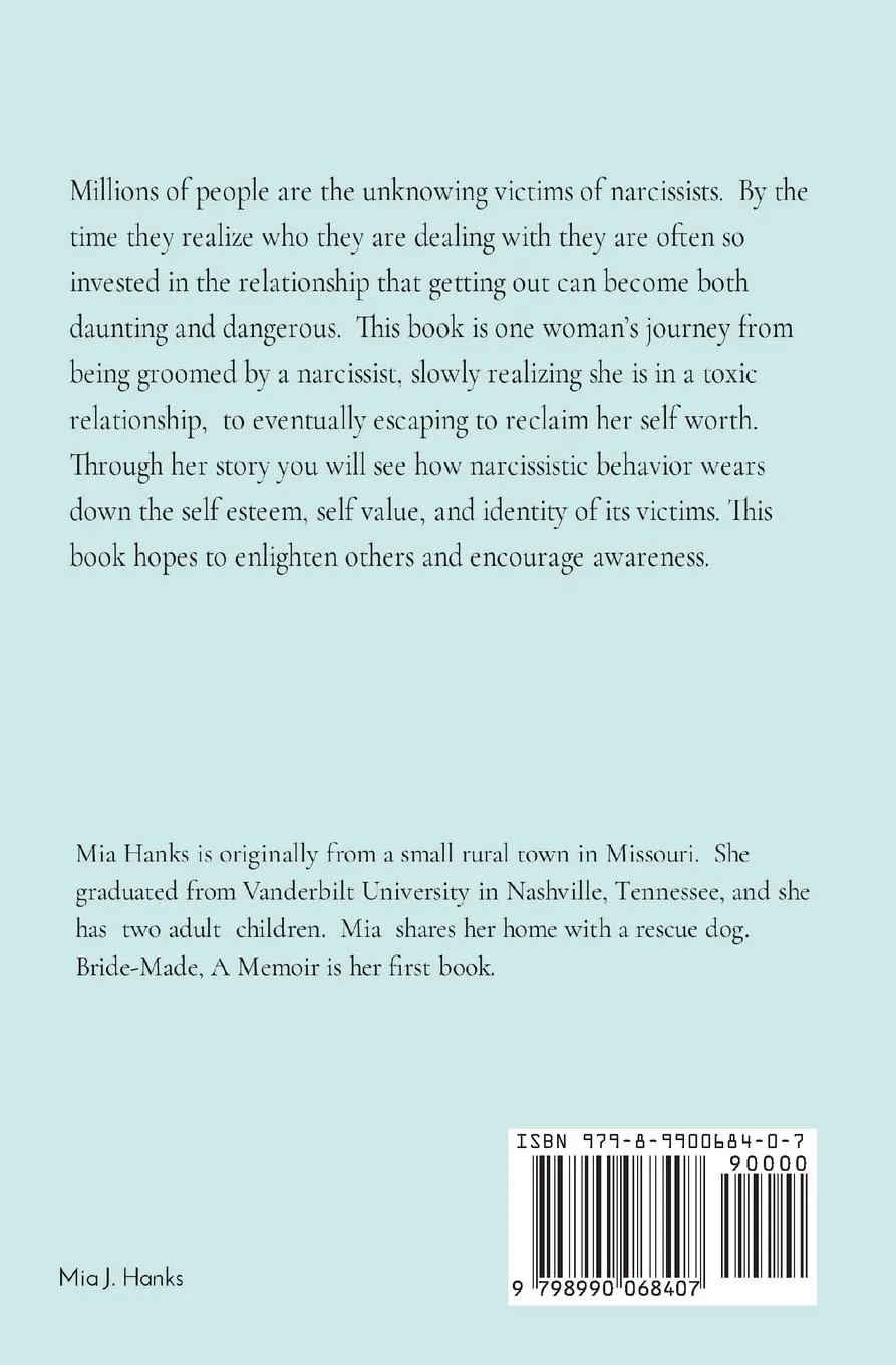 Rückseite: 9798990068407 | Bride-Made | A Memoir | Mia J. Hanks | Taschenbuch | Englisch | 2024