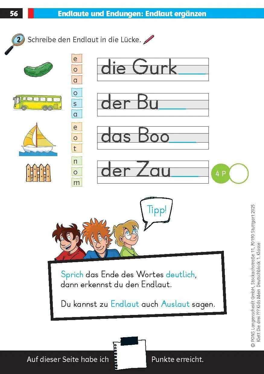 Bild: 9783129498507 | Die drei ??? Kids: Mein Deutschblock 1. Klasse | Taschenbuch | 128 S.