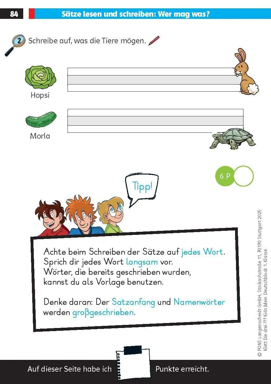 Bild: 9783129498507 | Die drei ??? Kids: Mein Deutschblock 1. Klasse | Taschenbuch | 128 S.