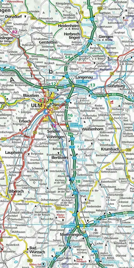 Bild: 9783259018507 | Kümmerly+Frey Strassenkarte Deutschland Süd 1:500.000 | AG | Deutsch