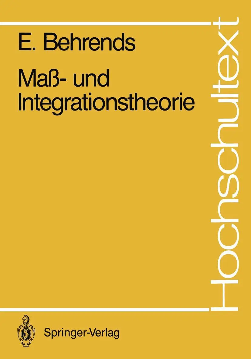 Cover: 9783540178507 | Maß- und Integrationstheorie | Ehrhard Behrends | Taschenbuch | xii