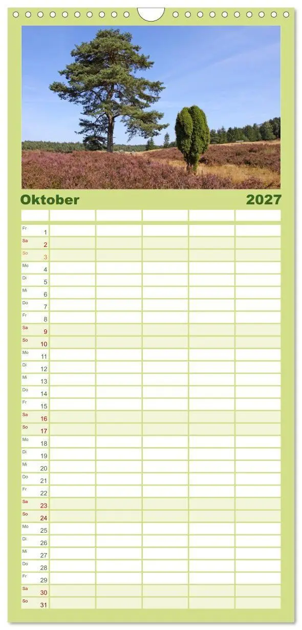 Bild: 9783594328507 | Familienplaner 2027 - Die Lüneburger Heide - Ausflugsziel im Norden...
