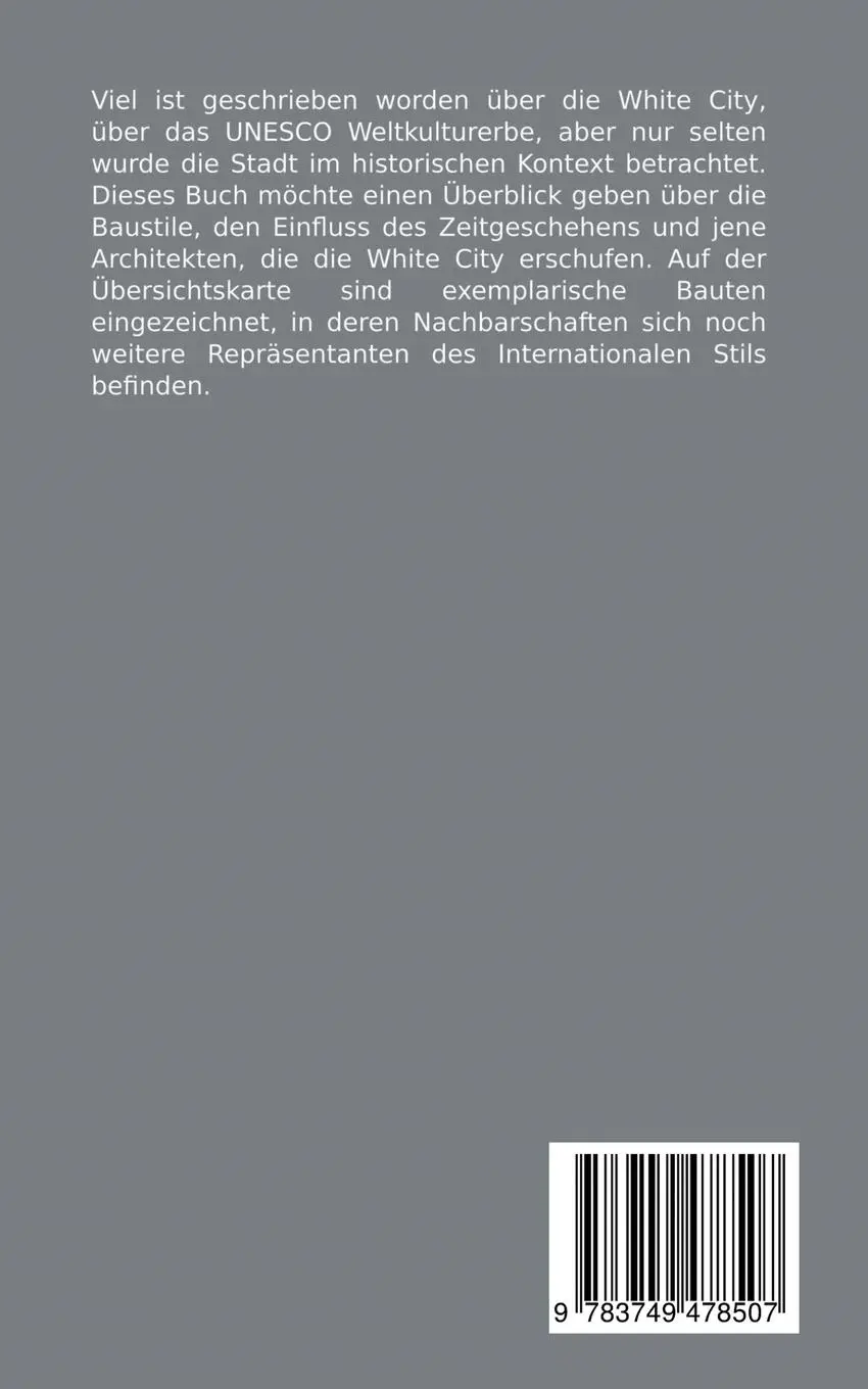 Rückseite: 9783749478507 | Weiße Stadt Tel Aviv | Claudia Stein | Taschenbuch | 64 S. | Deutsch