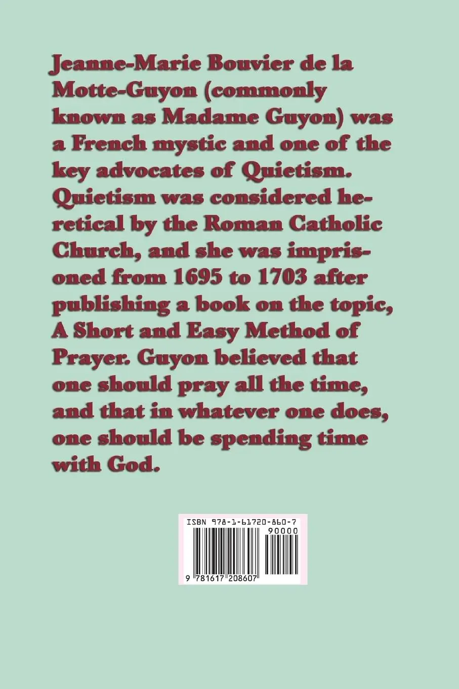 Rückseite: 9781617208607 | Spiritual Torrents | Jeanne Marie Bouvieres D La Motte Guyon (u. a.)