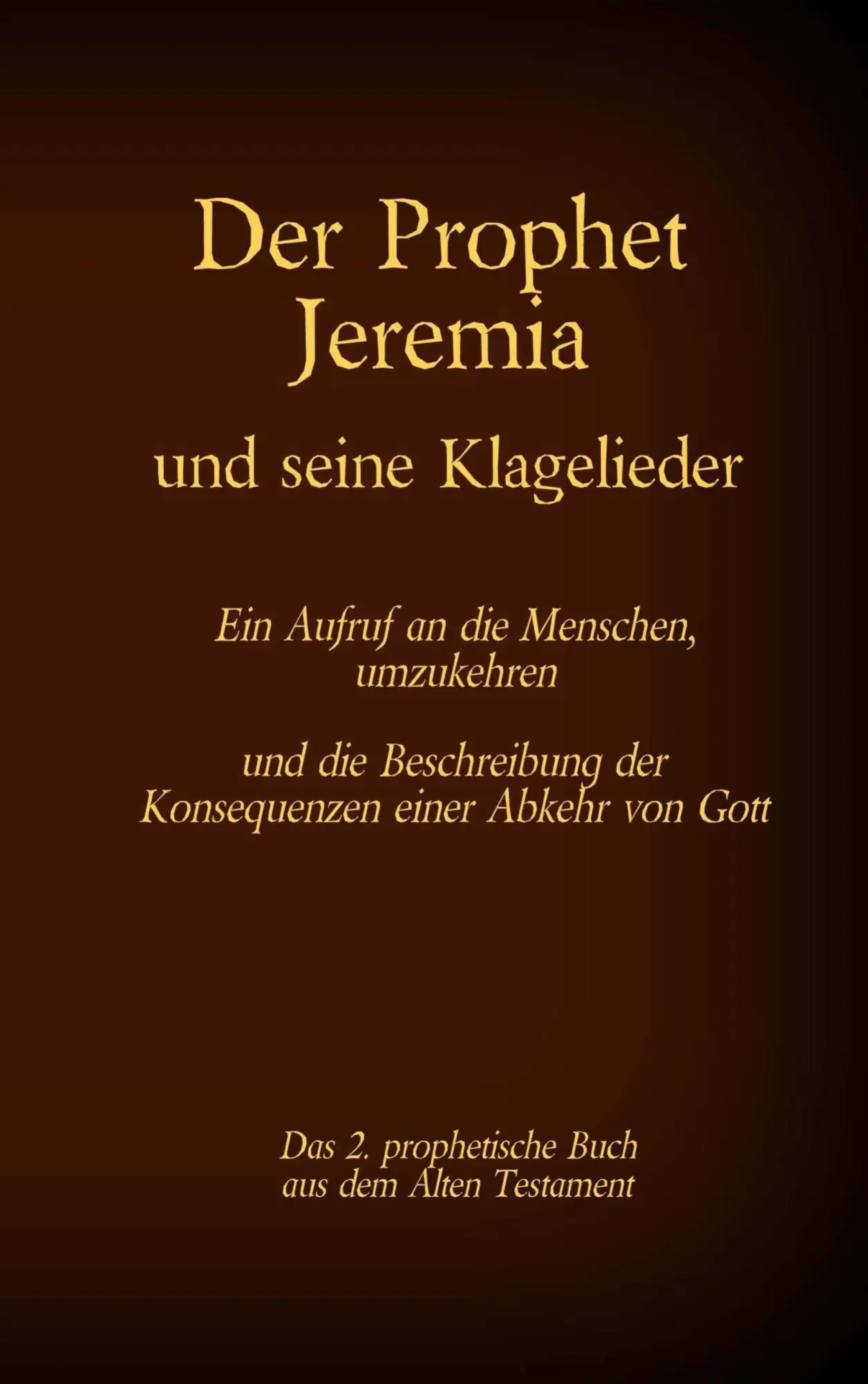 Cover: 9783740768607 | Der Prophet Jeremia und seine Klagelieder Jeremias Threni | Tessnow