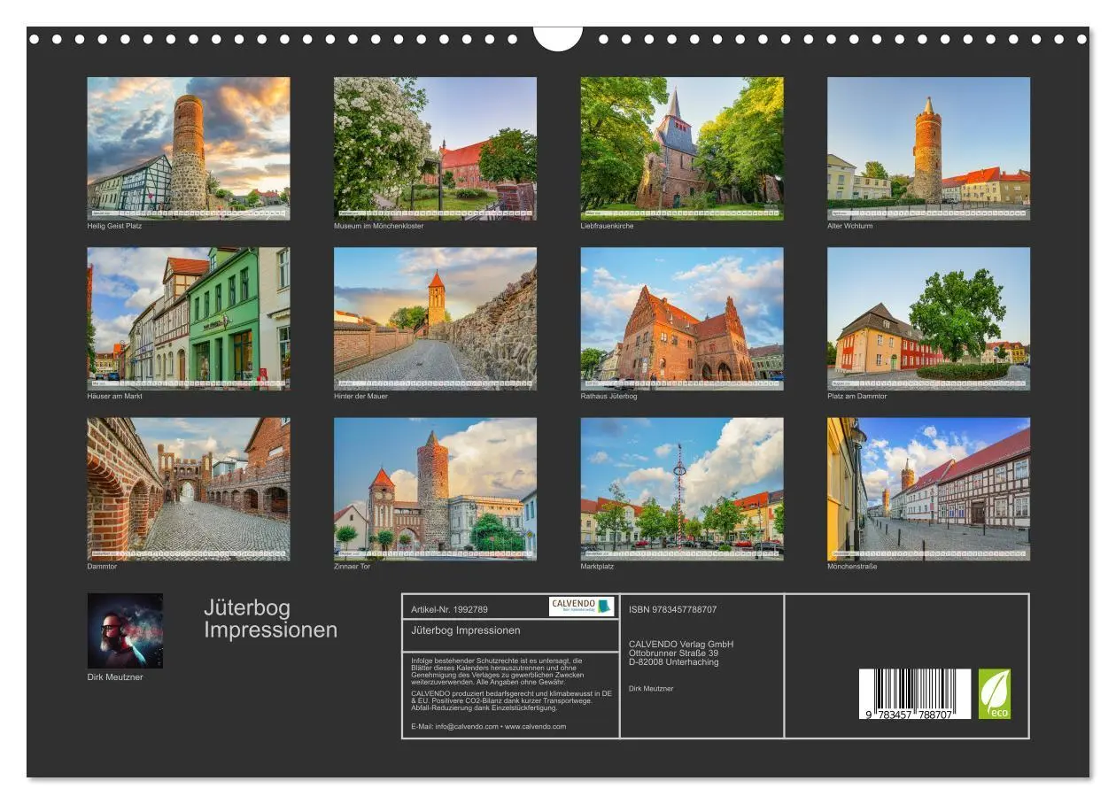 Bild: 9783457788707 | Jüterbog Impressionen (Wandkalender 2026 DIN A3 quer), CALVENDO...