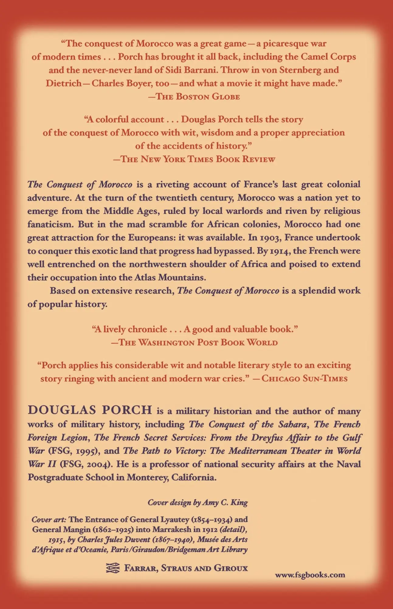 Rückseite: 9780374128807 | The Conquest of Morocco | Douglas Porch | Taschenbuch | Englisch