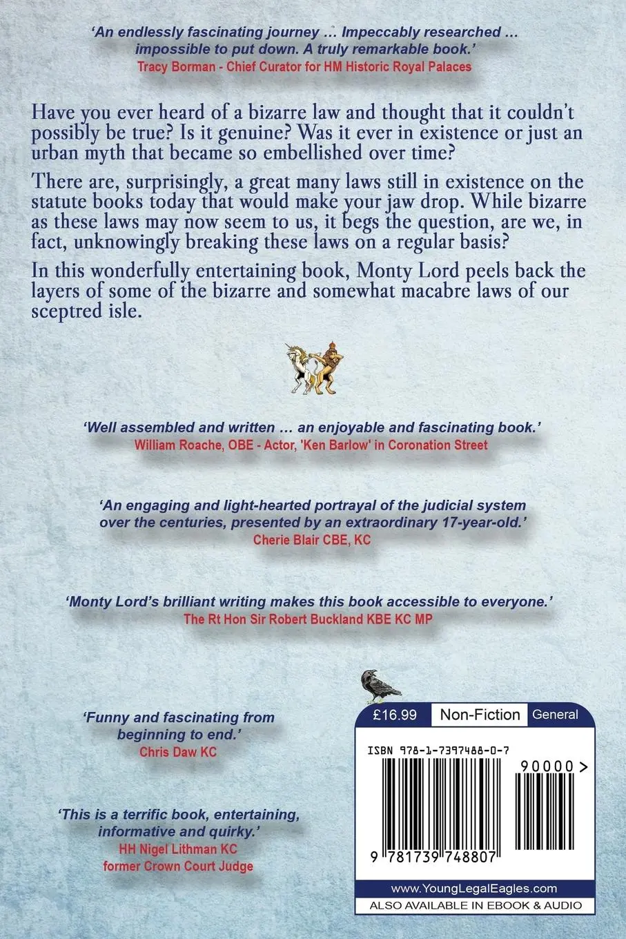 Rückseite: 9781739748807 | Bizarre Laws &amp; Curious Customs of the UK | The Compendium | Monty Lord