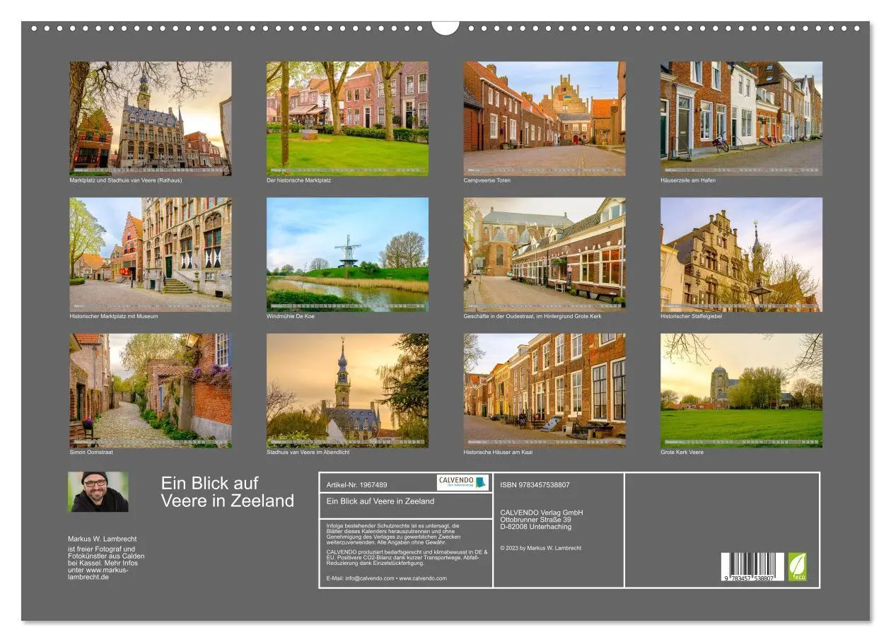Bild: 9783457538807 | Ein Blick auf Veere in Zeeland (Wandkalender 2026 DIN A2 quer),...
