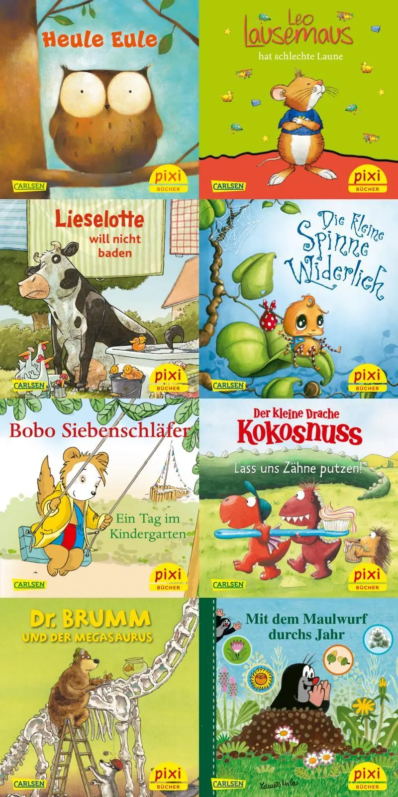 Cover: 9783551038807 | Pixi-8er-Set 297: Pixis liebste Kinderbuch-Helden (8x1 Exemplar) | Box