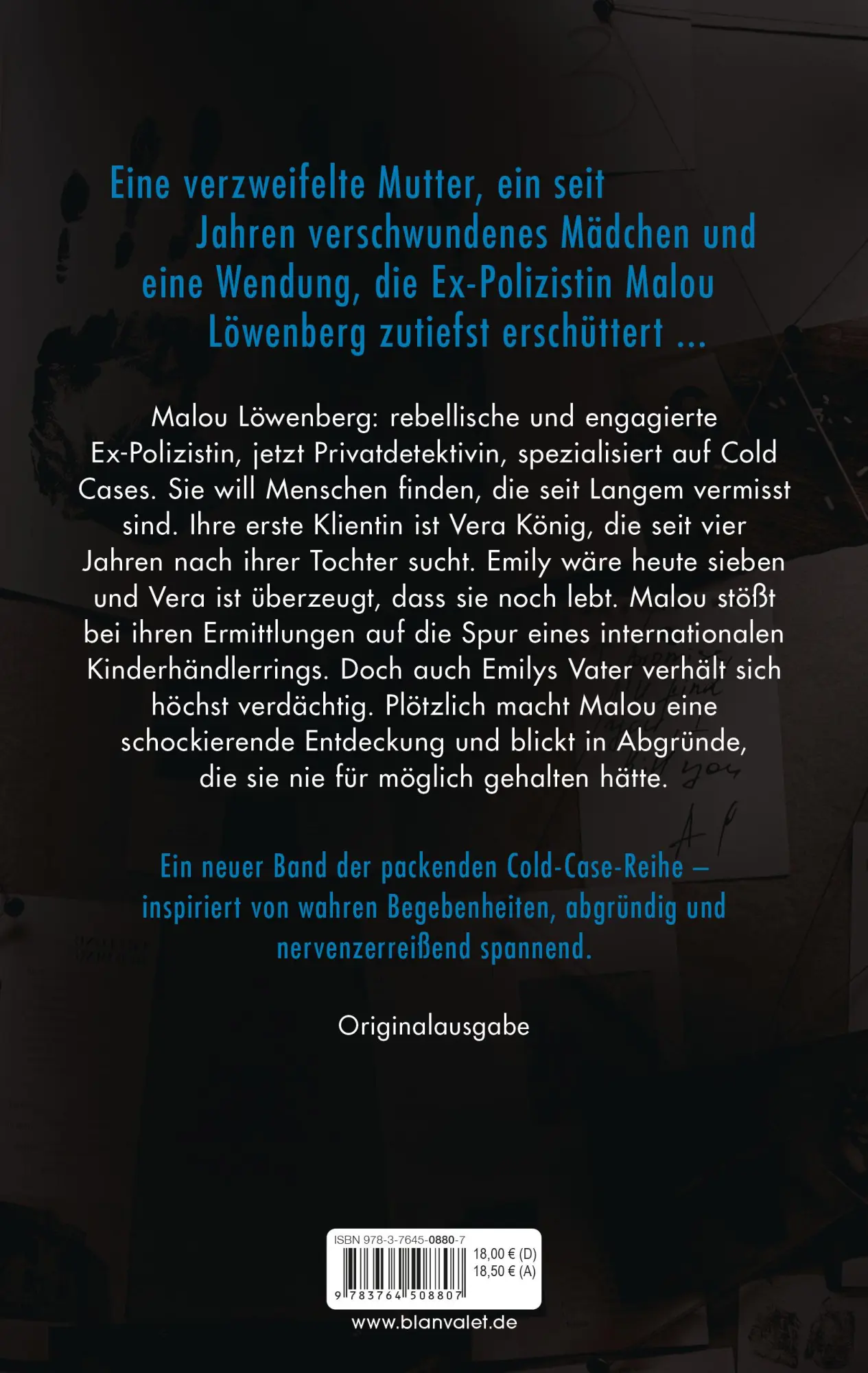 Bild: 9783764508807 | Vermisst - Der Fall Emily | Christine Brand | Taschenbuch | 576 S.