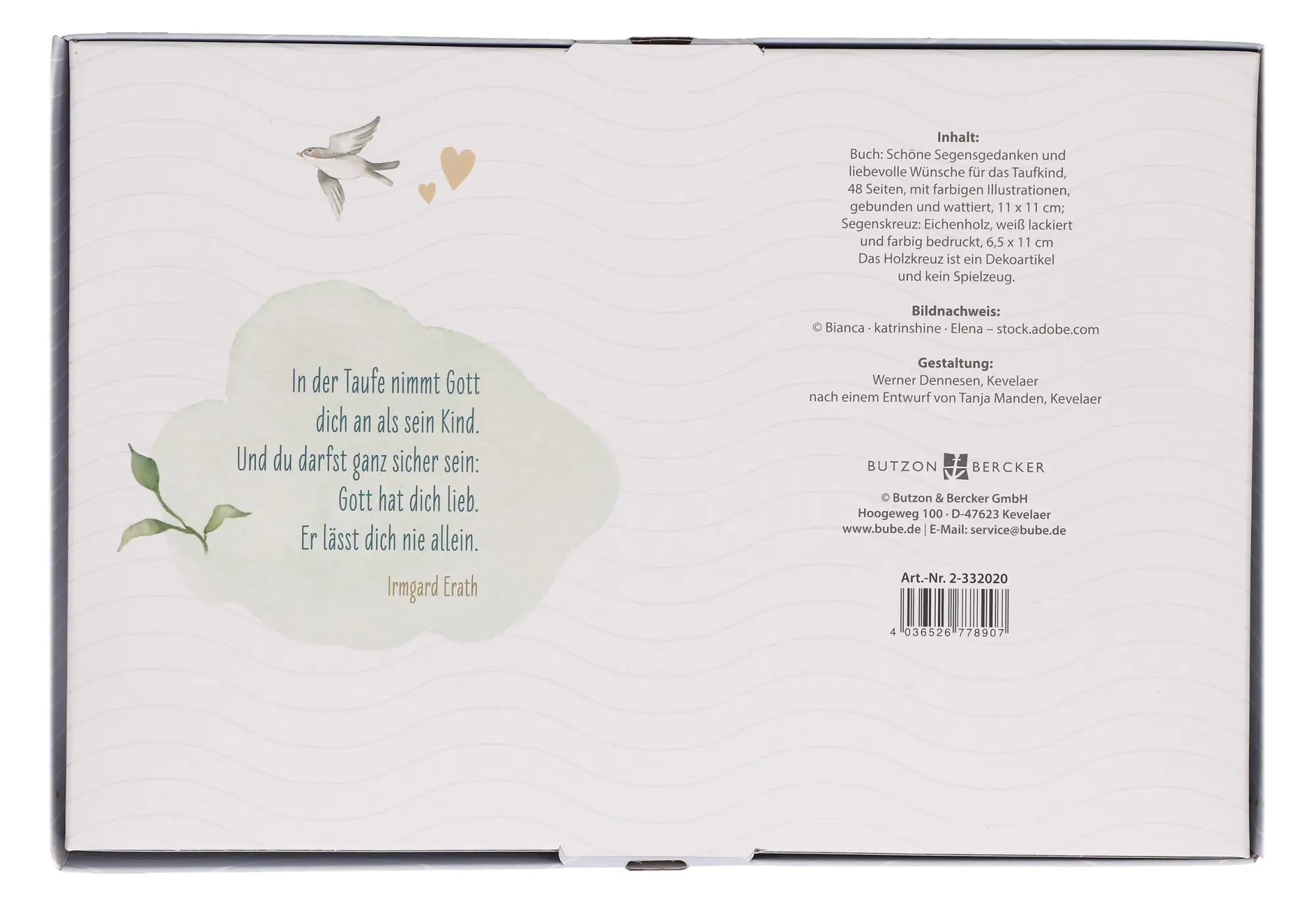 Rückseite: 4036526778907 | Gott segne und beschütze dich | Geschenkset | Irmgard Erath | Buch