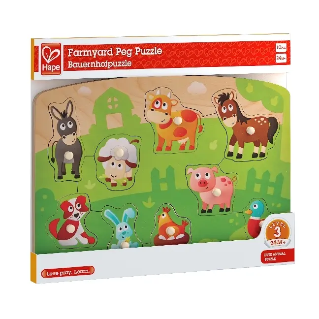 Cover: 6943478018907 | Hape Bauernhofpuzzle (Kinderpuzzle) | Spiel | In Spielebox | E1408