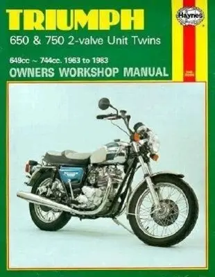 Cover: 9780856968907 | Triumph 650 &amp; 750 2-Valve Unit Twins (63 - 83) | Haynes Publishing