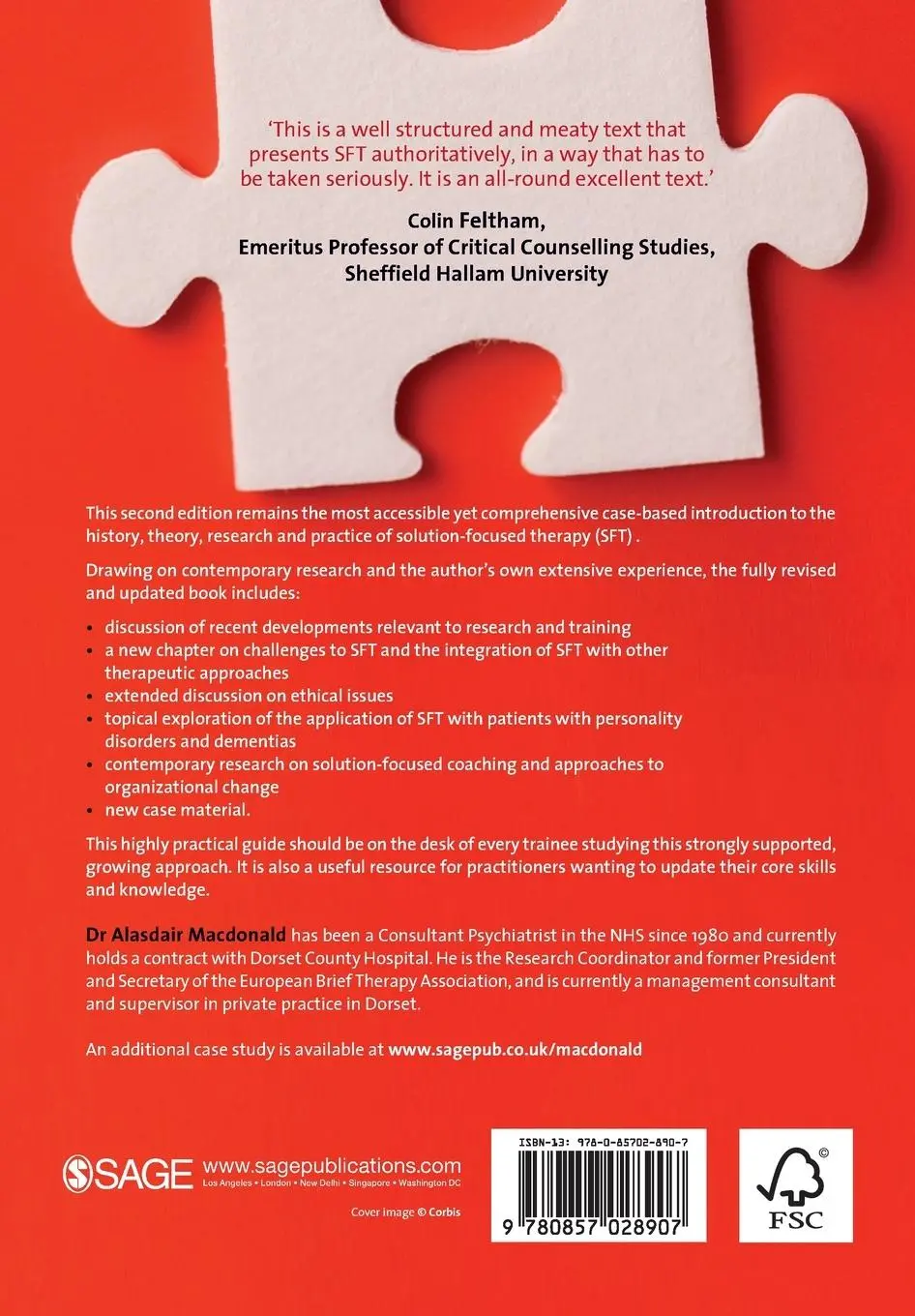 Rückseite: 9780857028907 | Solution-Focused Therapy | Theory, Research &amp; Practice | Macdonald