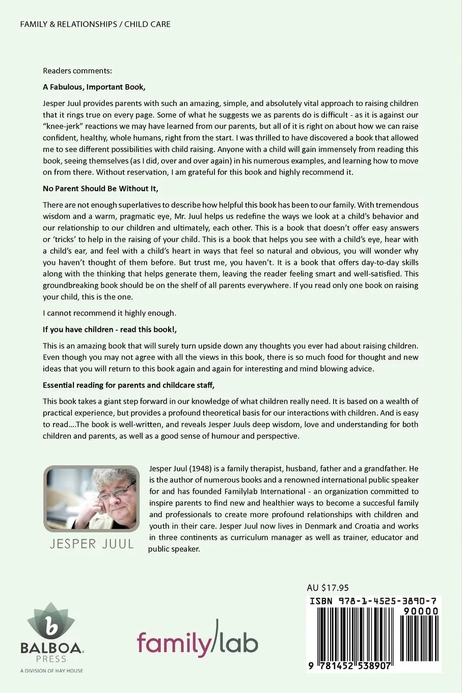 Rückseite: 9781452538907 | Your Competent Child | Jesper Juul | Taschenbuch | Englisch | 2011