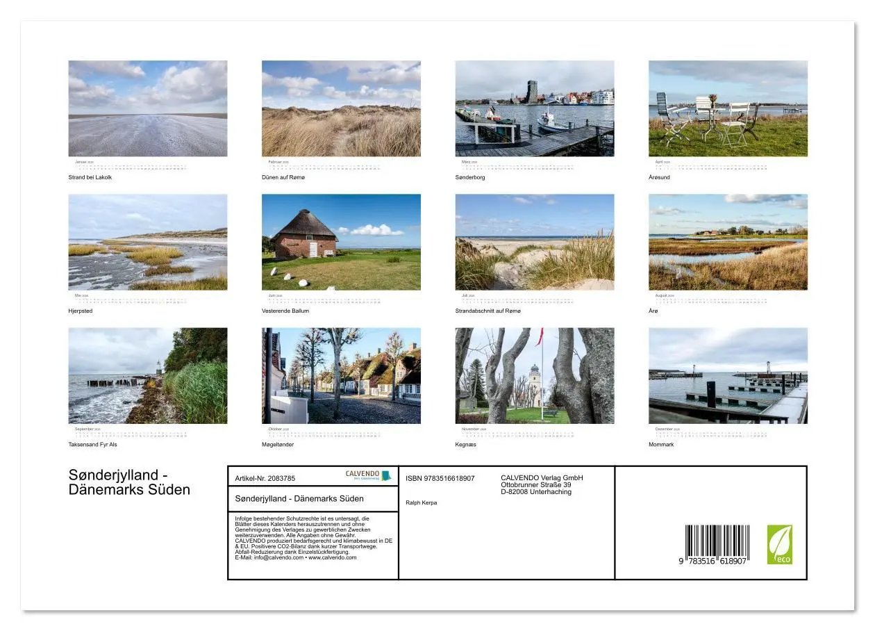 Bild: 9783516618907 | Sønderjylland - Dänemarks Süden (Wandkalender 2026 DIN A3 quer),...