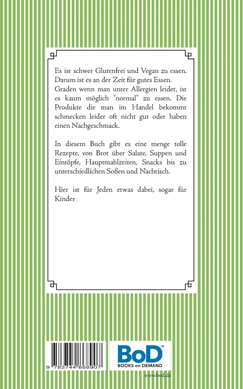 Rückseite: 9783744868907 | Glutenfrei und vegan | Es geht auch Lecker! | Bettina Birkner | Buch