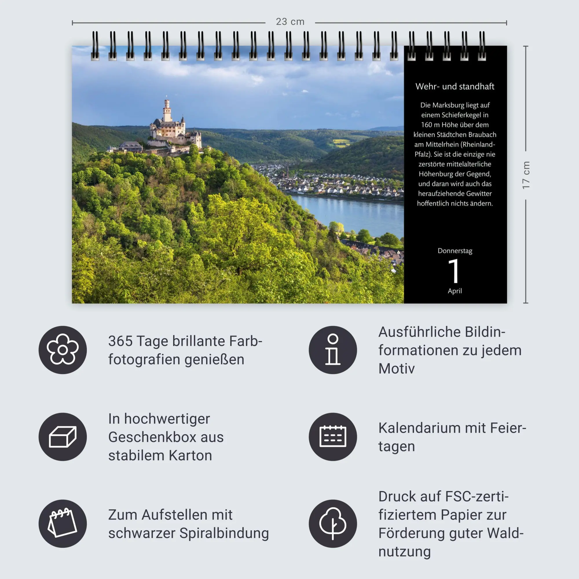 Bild: 9783840038907 | Eine Reise durch Deutschland Premiumkalender 2027 - 365...