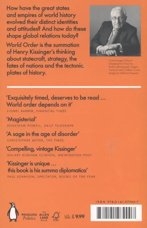 Rückseite: 9780141979007 | World Order | Henry Kissinger | Taschenbuch | 420 S. | Englisch | 2015
