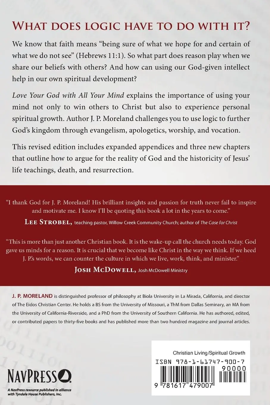 Rückseite: 9781617479007 | Love Your God with All Your Mind | J. P. Moreland | Taschenbuch | 2012