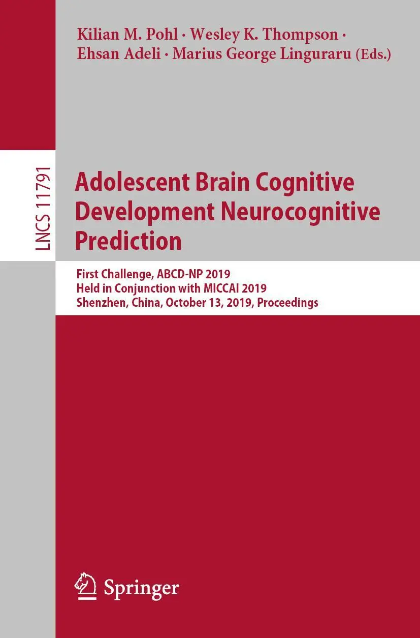 Cover: 9783030319007 | Adolescent Brain Cognitive Development Neurocognitive Prediction | xi