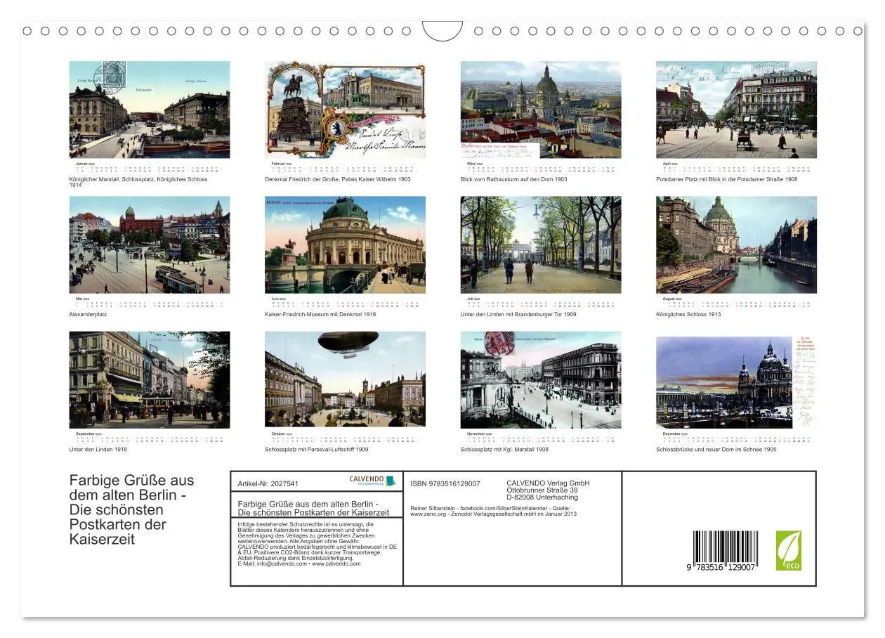 Bild: 9783516129007 | Farbige Grüße aus dem alten Berlin - Die schönsten Postkarten der...