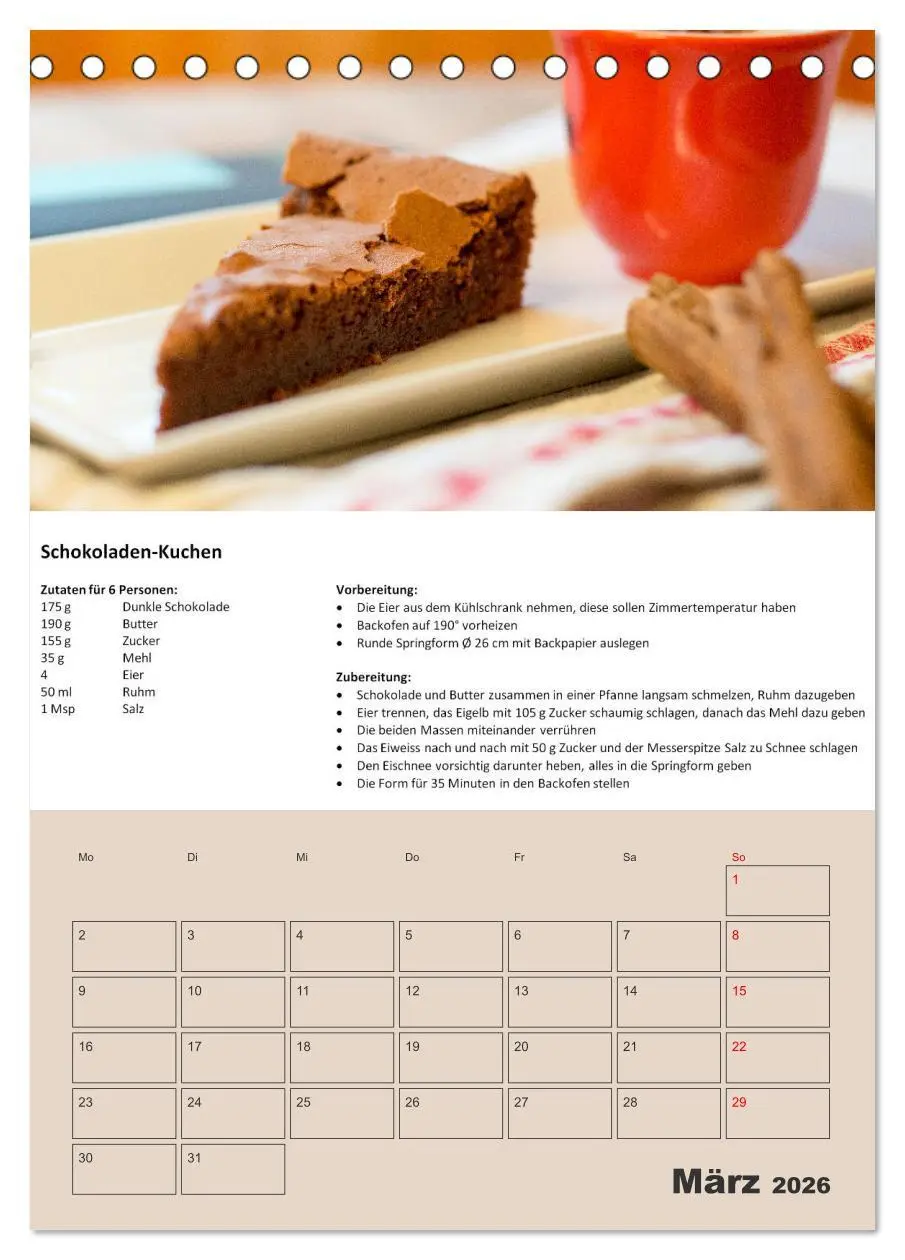 Bild: 9783516369007 | Der tolle Rezeptkalender (Tischkalender 2026 DIN A5 hoch), CALVENDO...