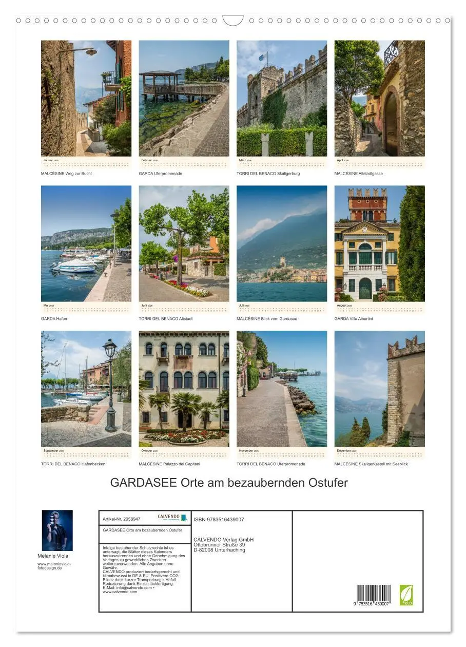Bild: 9783516439007 | GARDASEE Orte am bezaubernden Ostufer (Wandkalender 2026 DIN A2...