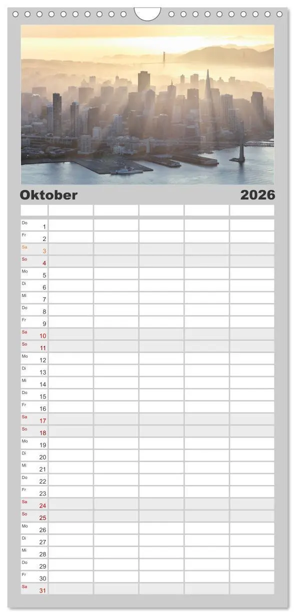 Bild: 9783516509007 | Familienplaner 2026 - Weltstädte - Iconic world cities mit 5...
