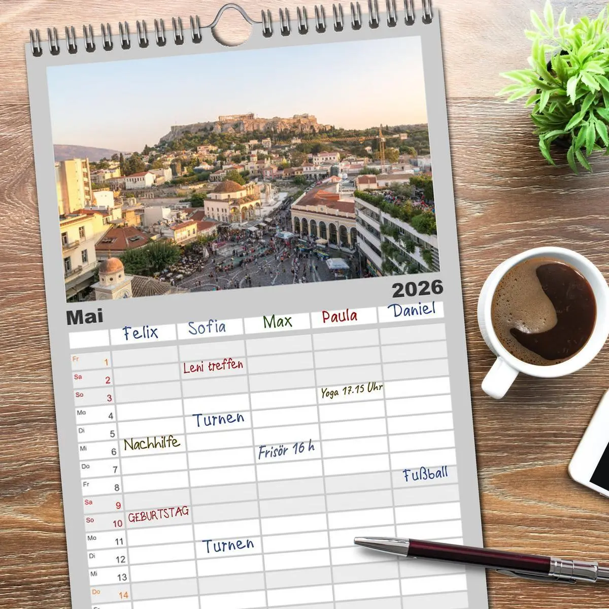 Bild: 9783516509007 | Familienplaner 2026 - Weltstädte - Iconic world cities mit 5...