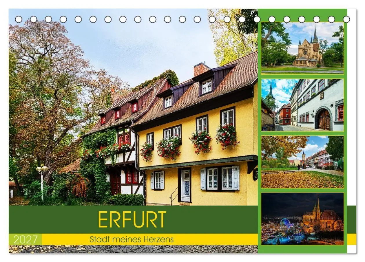 Cover: 9783594349007 | Erfurt - Stadt meines Herzens (Tischkalender 2027 DIN A5 quer),...