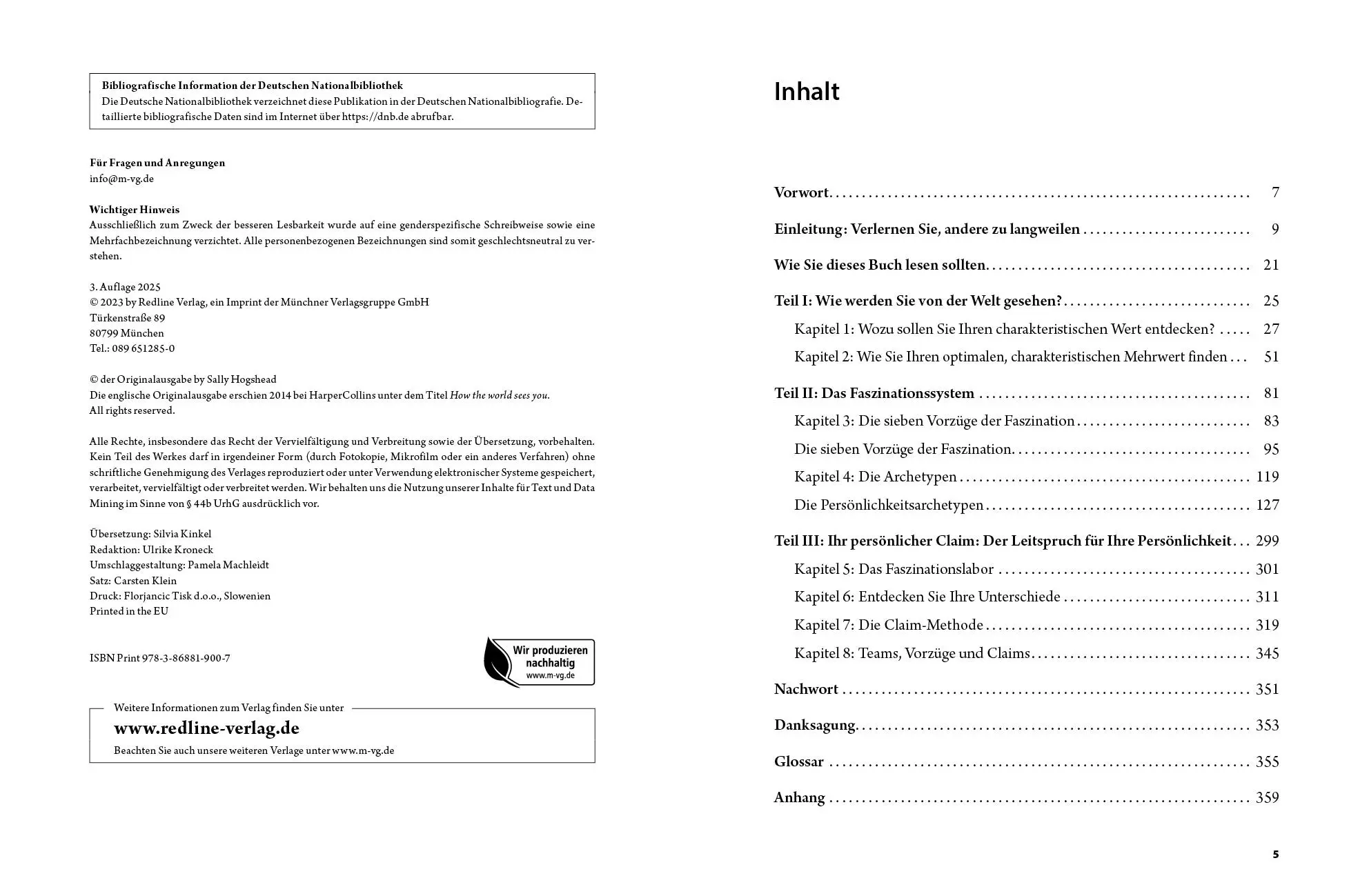 Bild: 9783868819007 | Wie die Welt dich sieht | Sally Hogshead | Taschenbuch | 384 S. | 2025