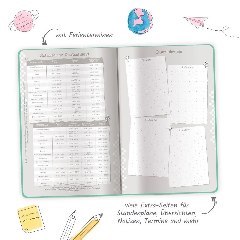 Bild: 9783965529007 | Trötsch Schülerkalender Specials mit Gummiband und Stifthalter Good...