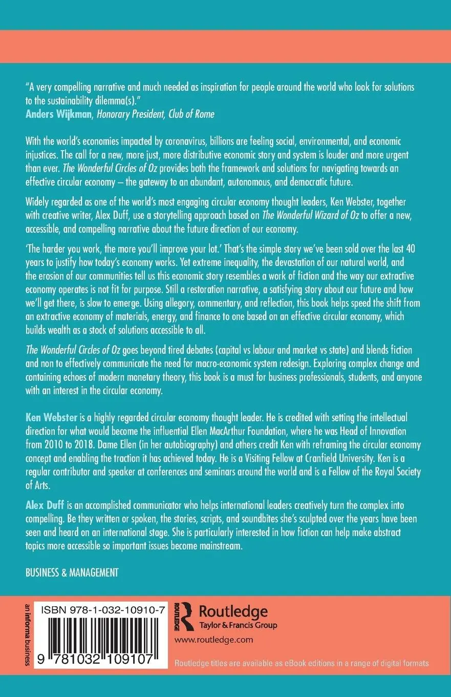 Rückseite: 9781032109107 | The Wonderful Circles of Oz | A Circular Economy Story | Taschenbuch