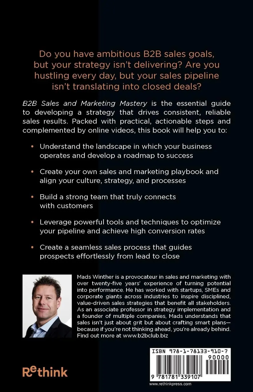 Rückseite: 9781781339107 | B2B Sales and Marketing Mastery | Mads Winther | Taschenbuch | 2025