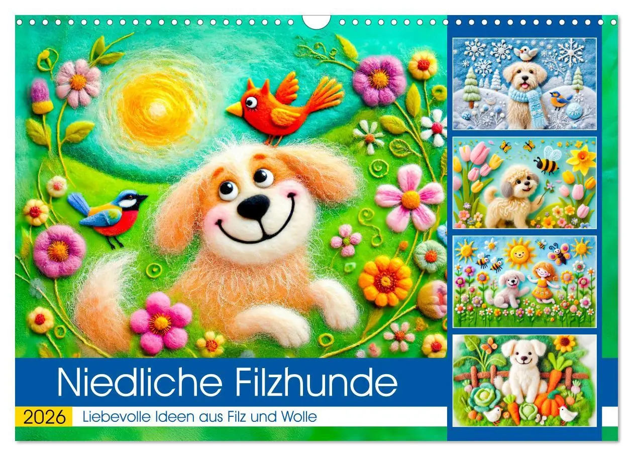 Cover: 9783457269107 | Niedliche Filzhunde - Liebevolle Ideen aus Filz und Wolle...
