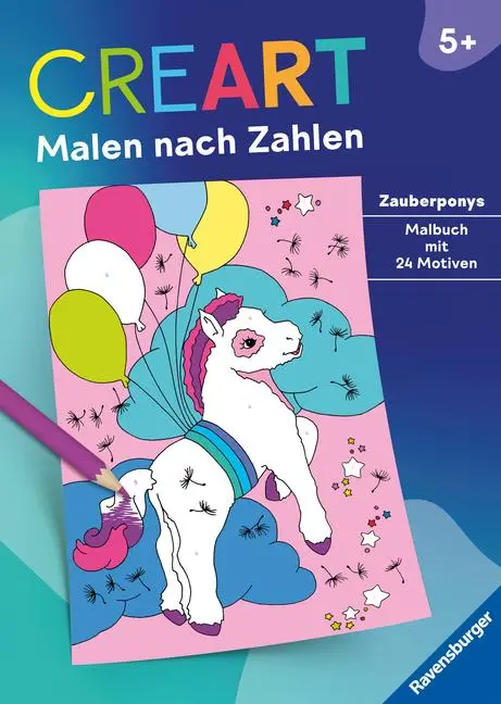 Cover: 9783473489107 | CreArt Malen nach Zahlen ab 5: Zauberponys | Maja Wagner | Taschenbuch