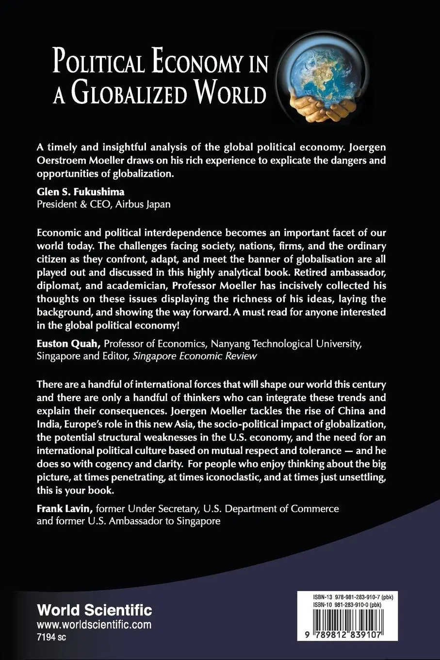 Rückseite: 9789812839107 | POLITICAL ECONOMY IN A GLOBALIZED WORLD | Moller Jorgen Orstrom | Buch