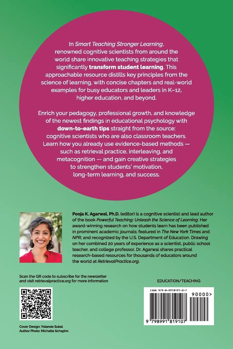 Rückseite: 9798991819107 | Smart Teaching Stronger Learning | Pooja K. Agarwal | Taschenbuch