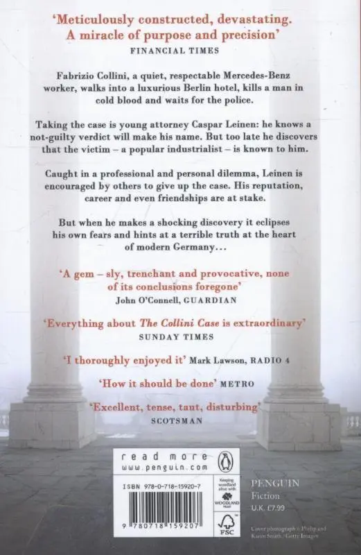 Rückseite: 9780718159207 | The Collini Case | Ferdinand von Schirach | Taschenbuch | 193 S.