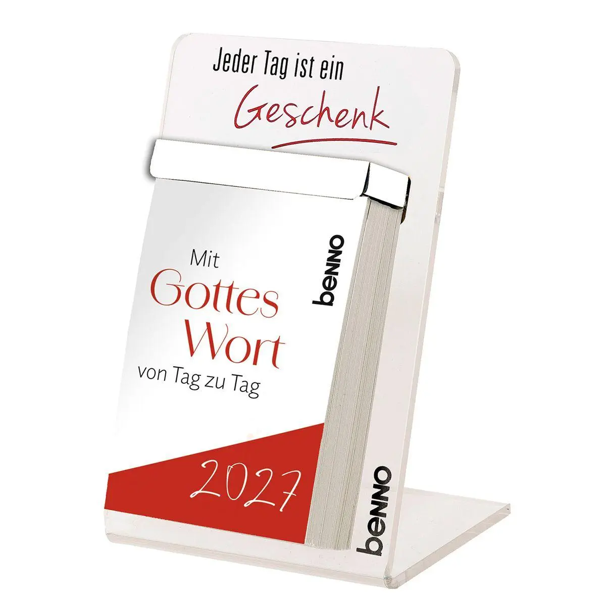 Cover: 9783746269207 | Mit Gottes Wort von Tag zu Tag 2027 | mit Acrylglas-Aufsteller | 2027