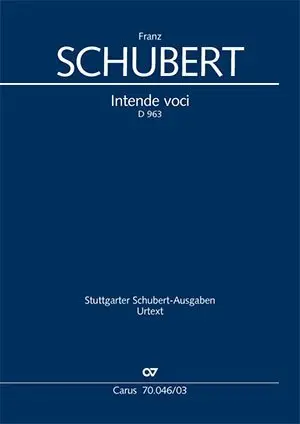 Cover: 9790007089207 | Intende voci (Klavierauszug) | Franz Schubert | Buch | Klavierauszug
